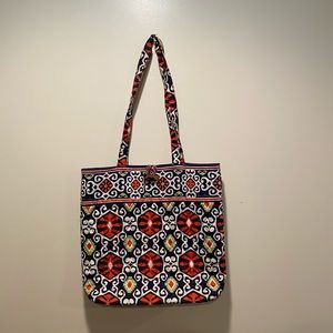 Shoulder bag, blue/orange, good condition